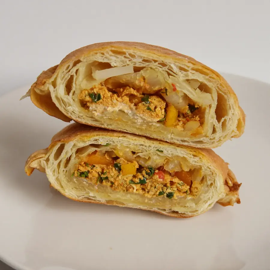 Paneer Patty (inside view) – pure veg from Mohit Bakery