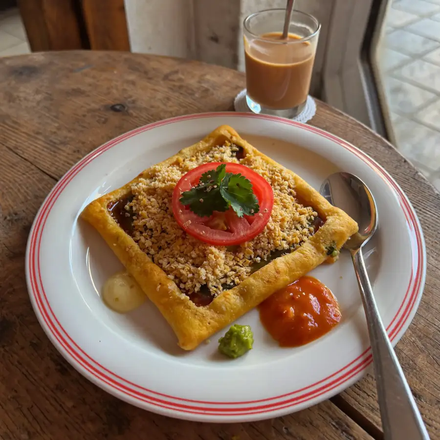 Paneer Uttapam (served view) – pure veg from Mohit Bakery