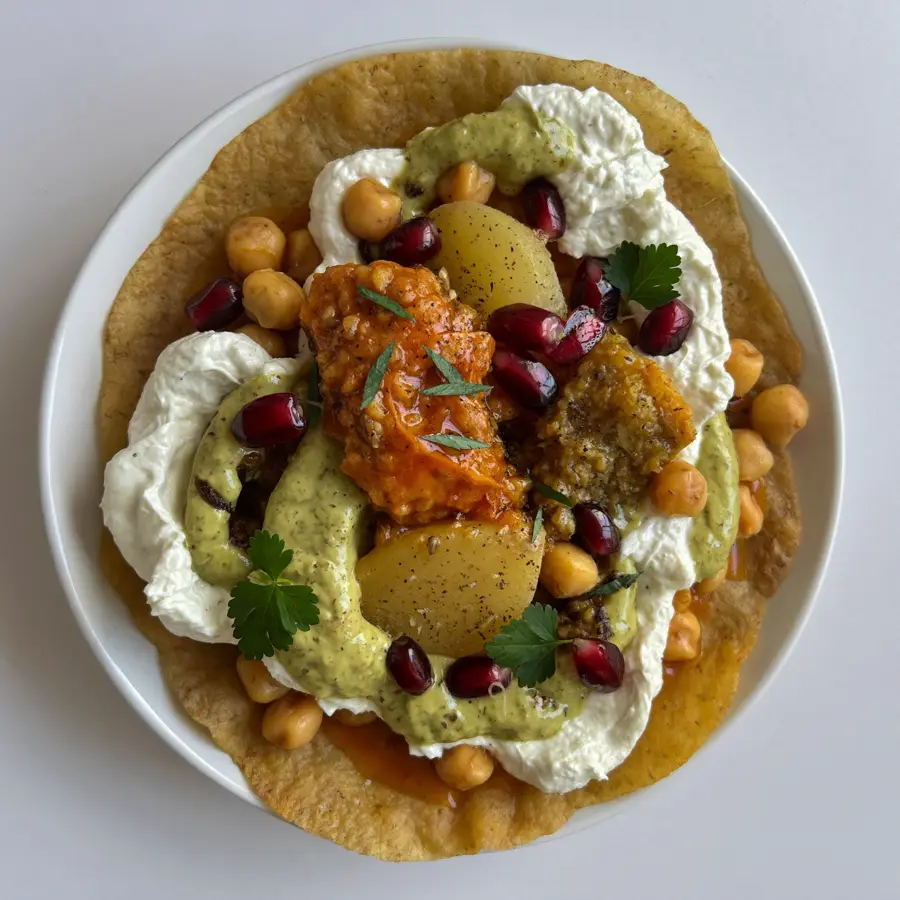 Papdi Chaat (front view) – pure veg from Mohit Bakery
