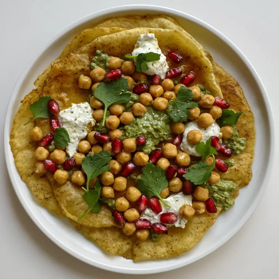Papdi Chaat (top view) – pure veg from Mohit Bakery