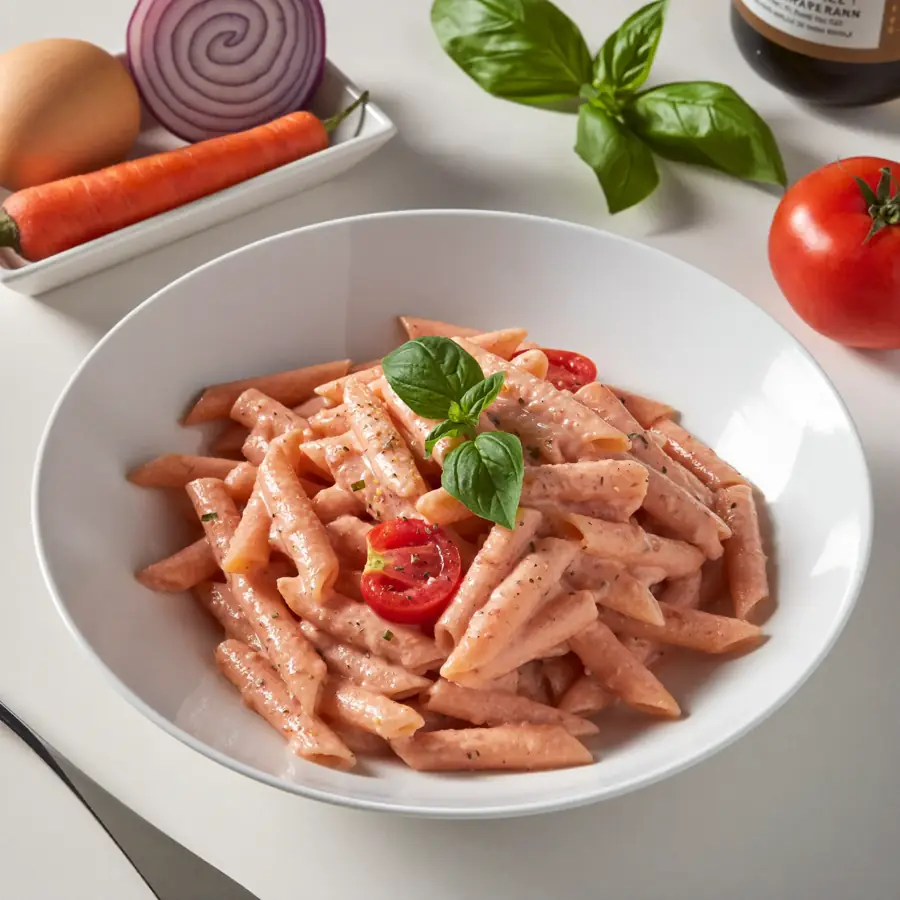 Parma Rosa Penne Pasta (inside view) – pure veg from Mohit Bakery