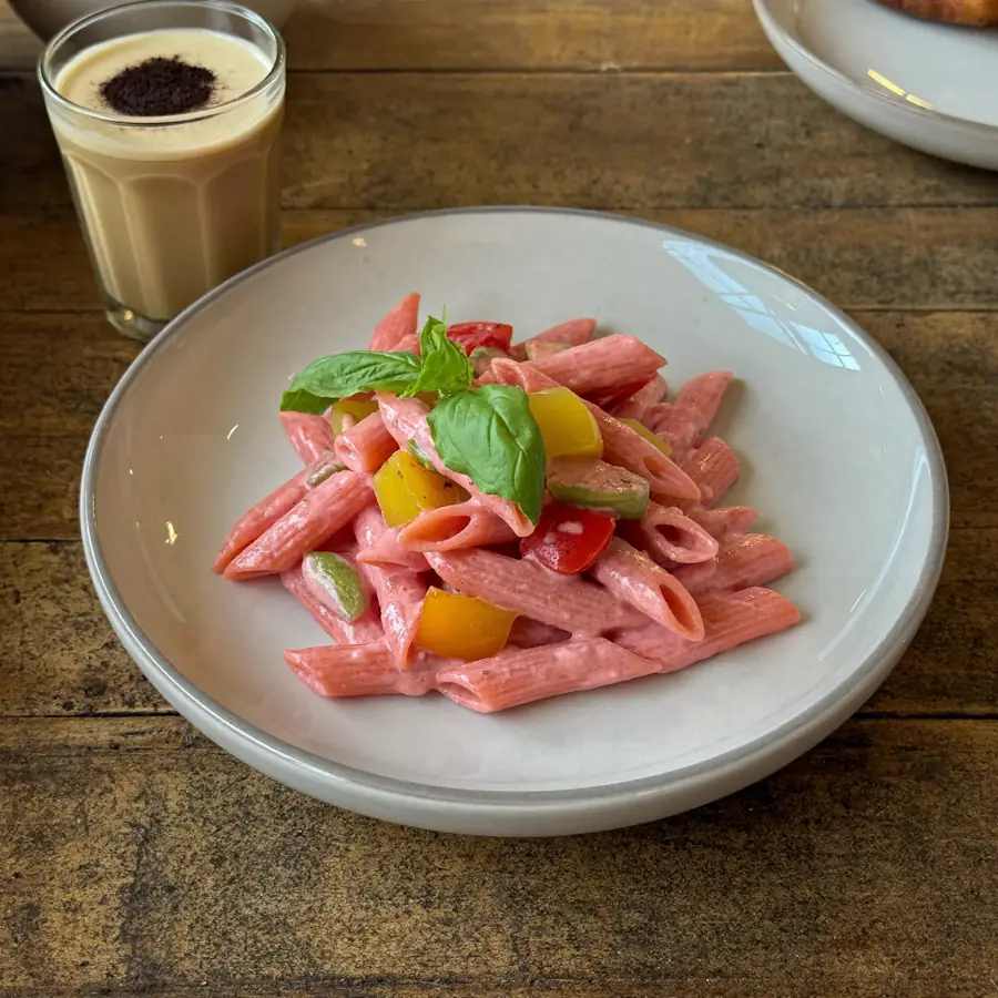 Parma Rosa Penne Pasta (served view) – pure veg from Mohit Bakery