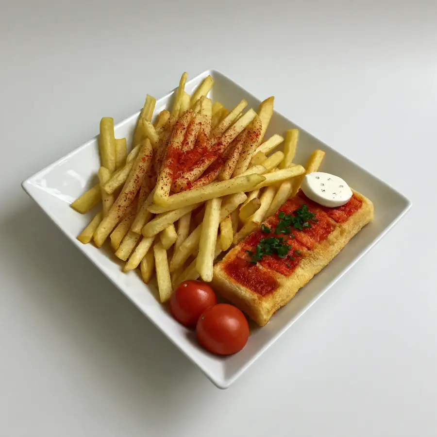 Peri Peri Fries (inside view) – pure veg from Mohit Bakery