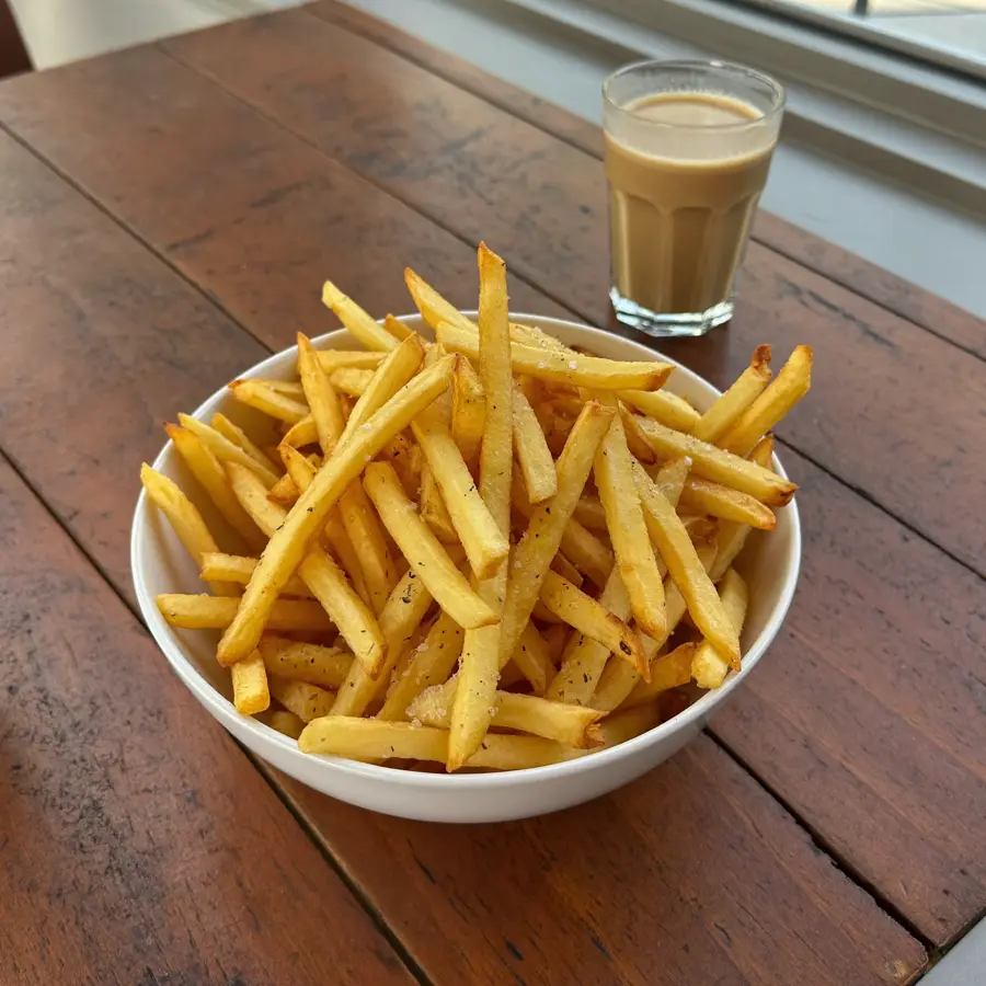 Plain French Fries (served view) – pure veg from Mohit Bakery