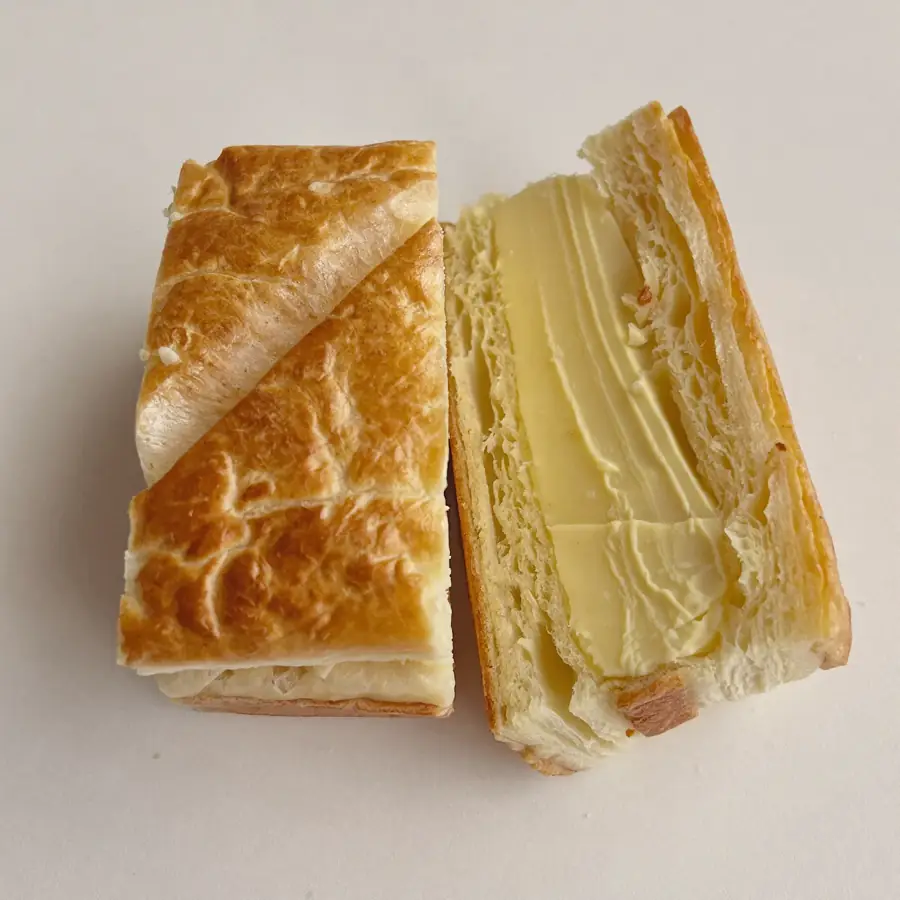 Puff Pastry (inside view) – eggless pastry from Mohit Bakery