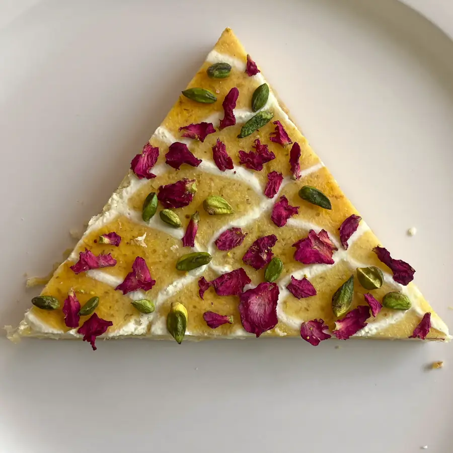 Rasmalai Pastry (top view) – eggless pastry from Mohit Bakery