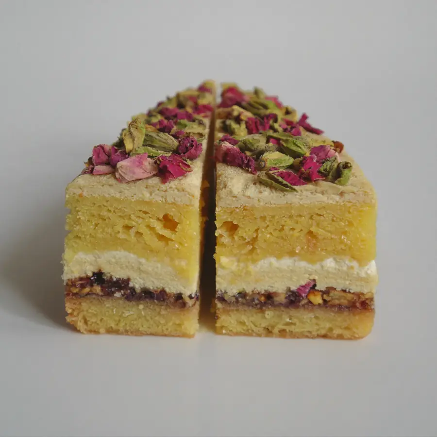 Rasmalai Pastry (inside view) – eggless pastry from Mohit Bakery