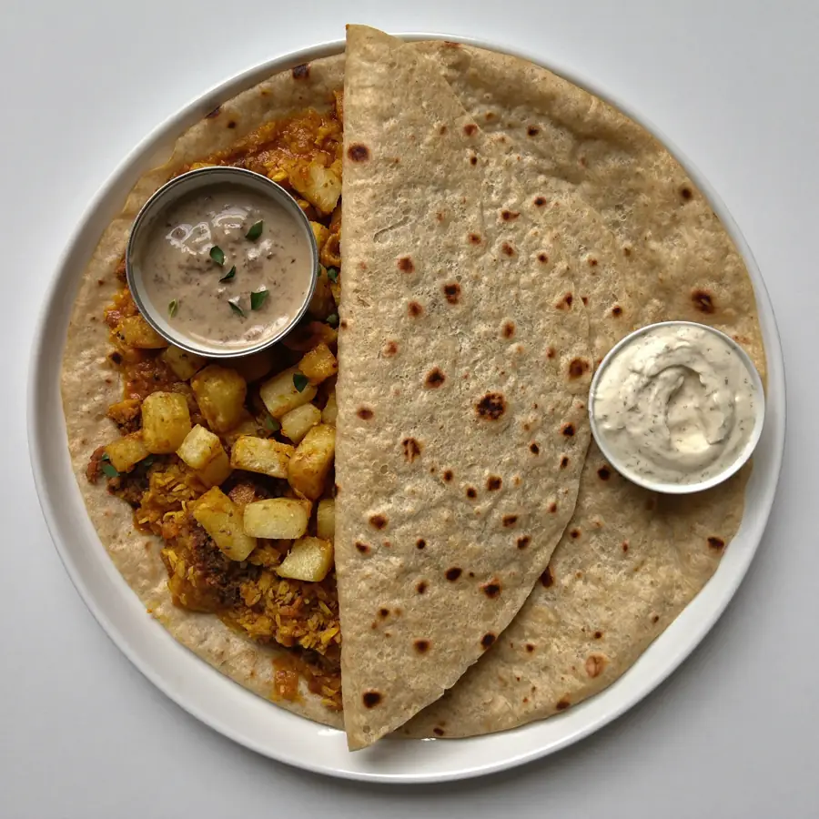 Rawa Masala Dosa (top view) – pure veg from Mohit Bakery