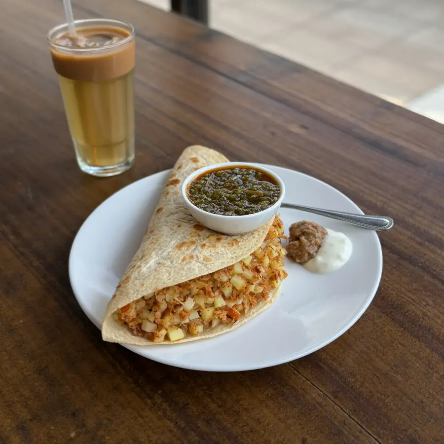 Rawa Masala Dosa (served view) – pure veg from Mohit Bakery