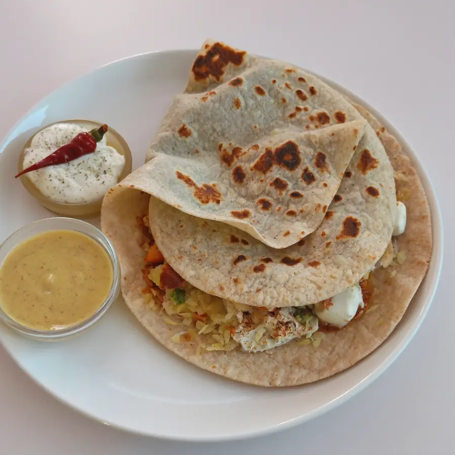 Rawa Paneer Dosa (inside view) – pure veg from Mohit Bakery