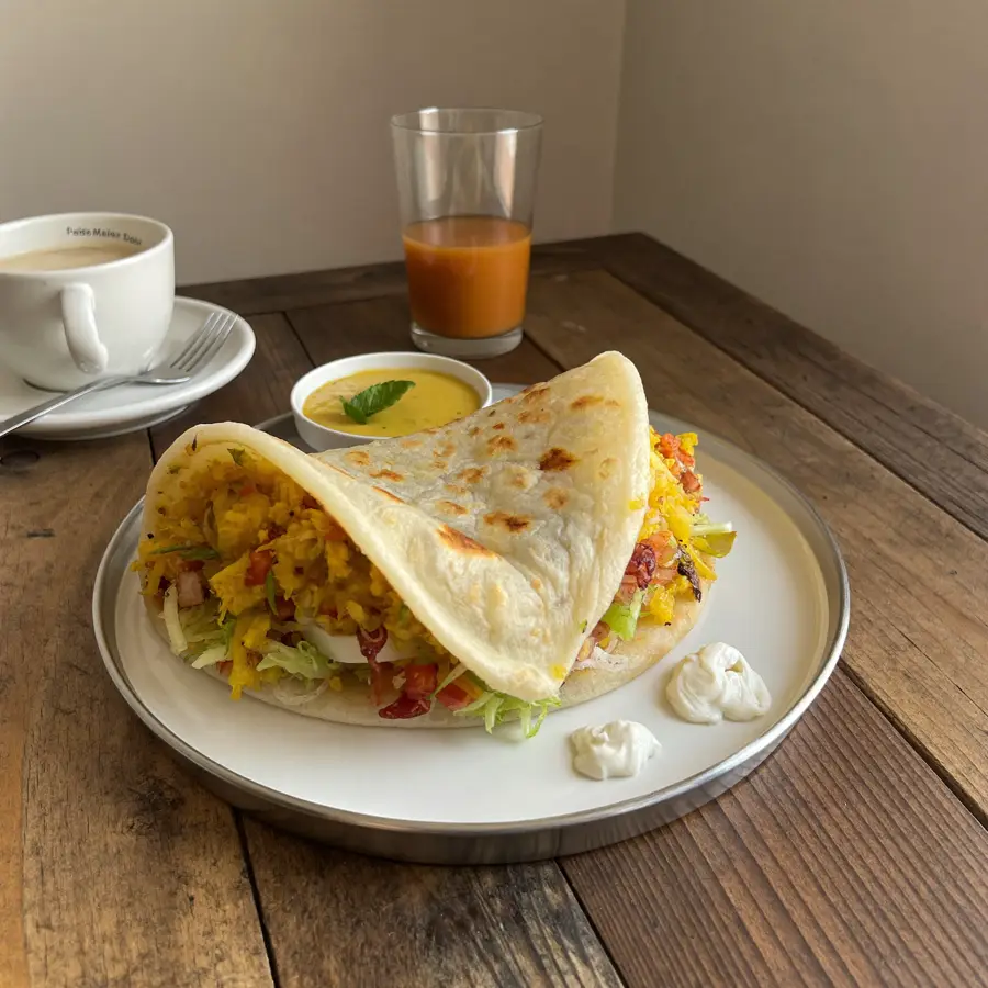 Rawa Paneer Dosa (served view) – pure veg from Mohit Bakery