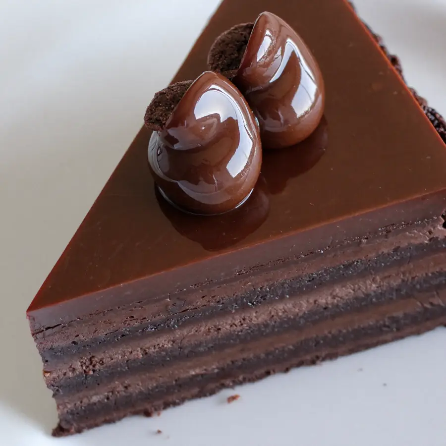 Rich Chocolate Truffle Pastry (close up view) – eggless pastry from Mohit Bakery