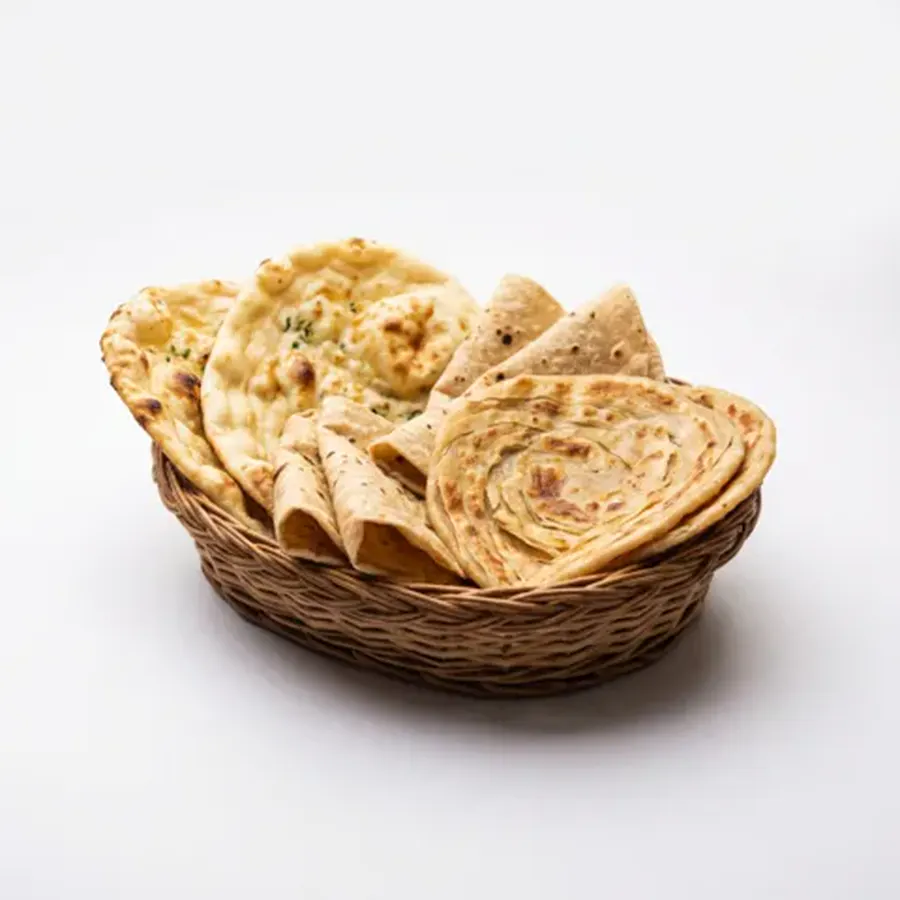 Roti Basket (classic view) – fresh eggless bread from Mohit Bakery