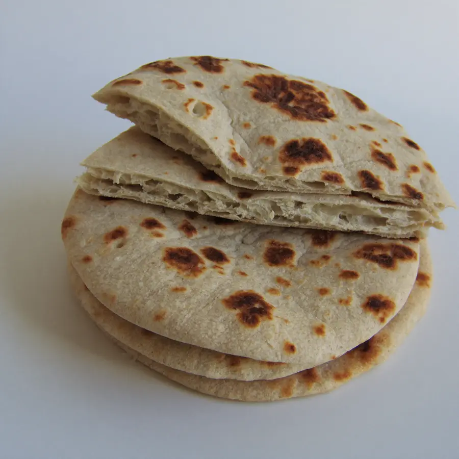 Roti (inside view) – fresh eggless bread from Mohit Bakery