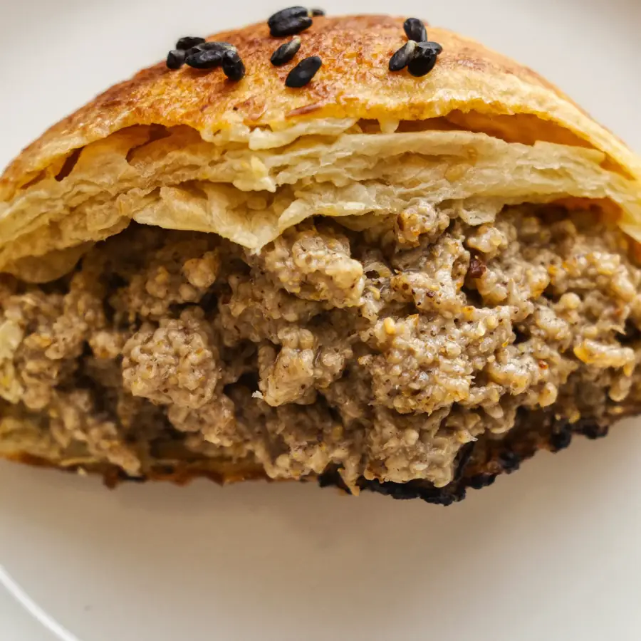 Soya Chaap Patty (close up view) – pure veg from Mohit Bakery