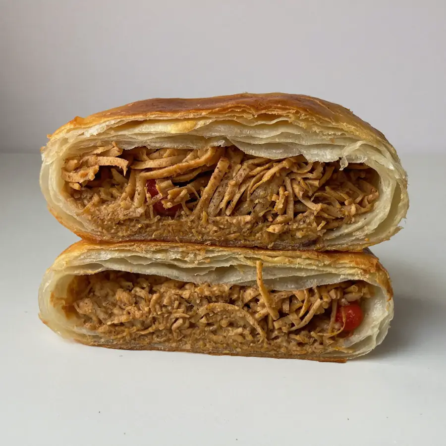 Soya Chaap Patty (inside view) – pure veg from Mohit Bakery