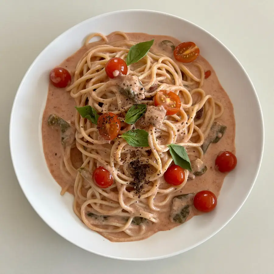 Spaghetti Mix Sauce Pasta (front view) – pure veg from Mohit Bakery