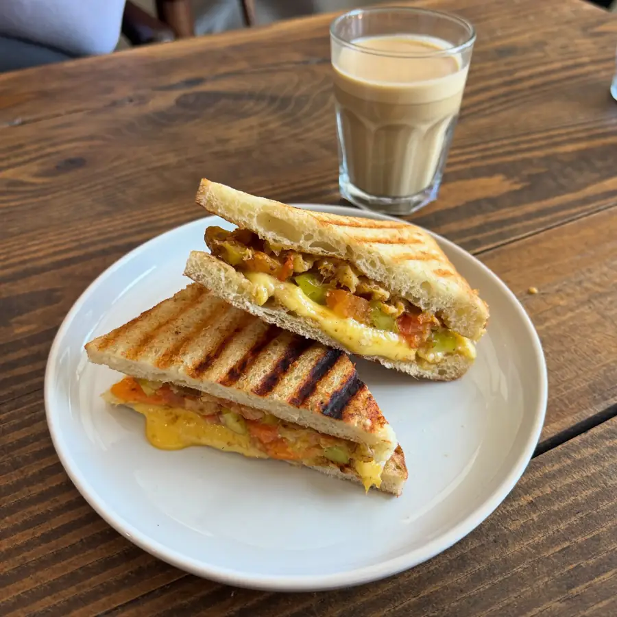 Tandoori Cheese Sandwich (served view) – pure veg from Mohit Bakery