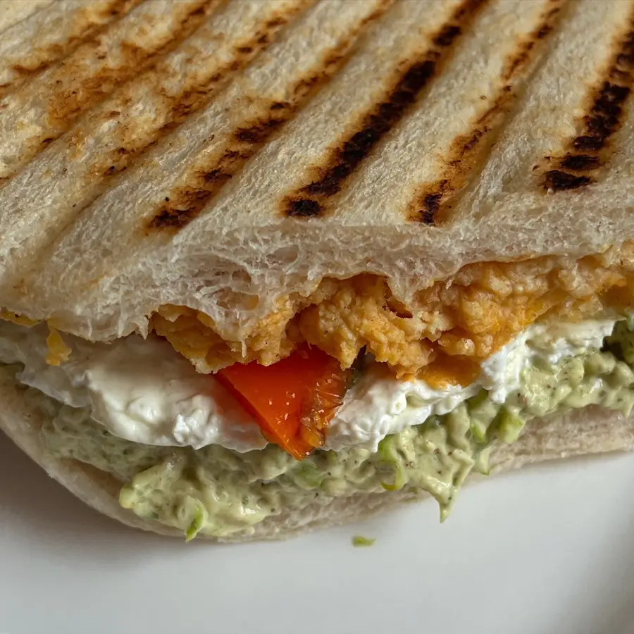 Tandoori Grilled Sandwich (close up view) – pure veg from Mohit Bakery