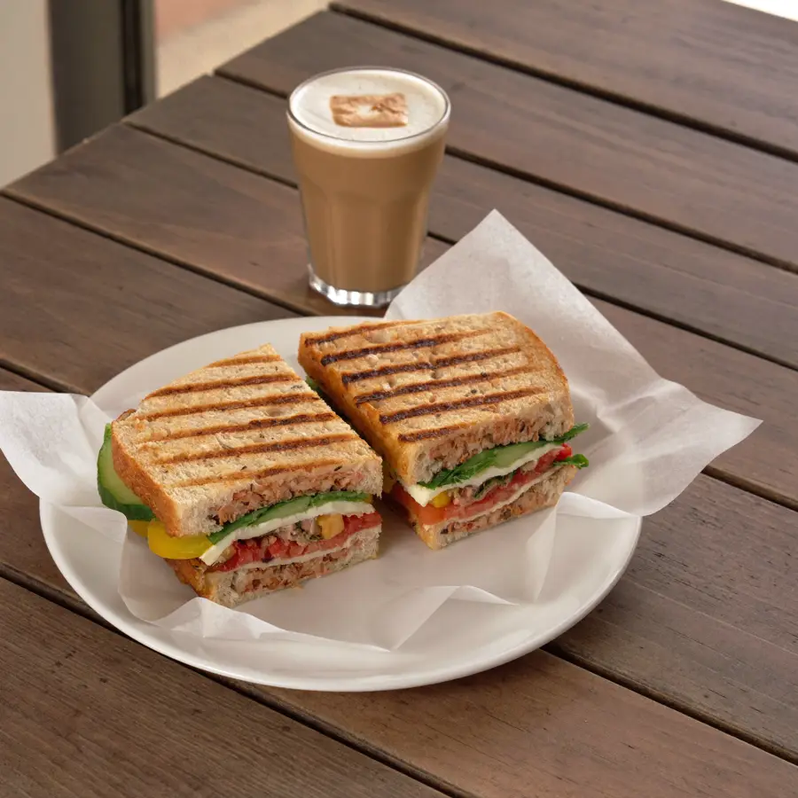 Tandoori Grilled Sandwich (served view) – pure veg from Mohit Bakery