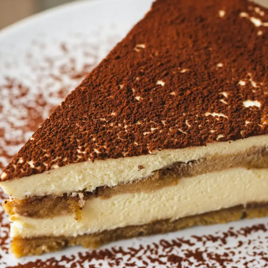 Tiramisu Cheese Pastry (close up view) – eggless pastry from Mohit Bakery
