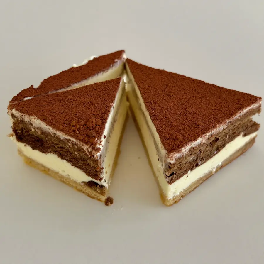 Tiramisu Cheese Pastry (inside view) – eggless pastry from Mohit Bakery