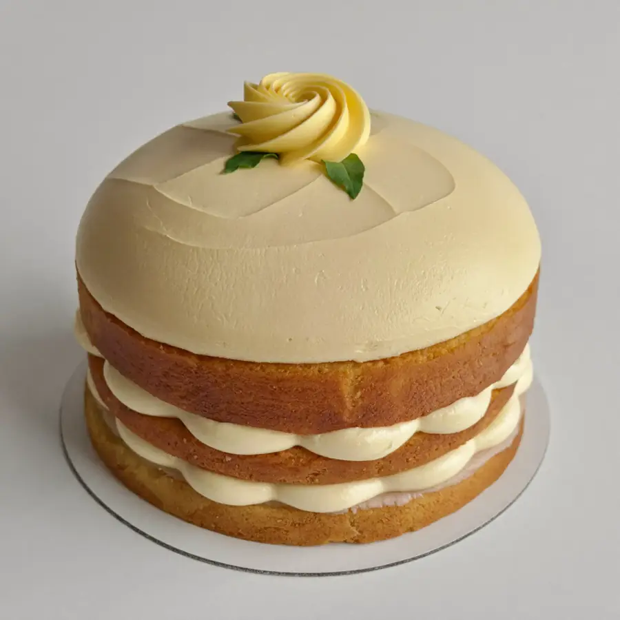 Vanilla Cake (front view) – eggless cake from Mohit Bakery