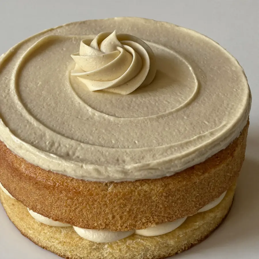 Vanilla Cake (close up view) – eggless cake from Mohit Bakery