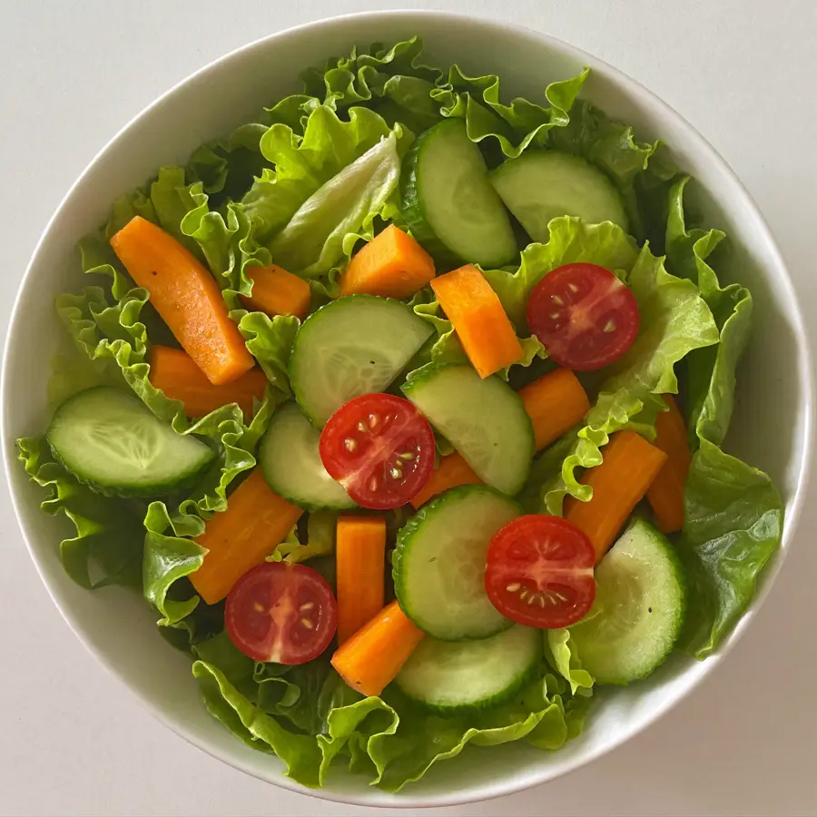 Veg Diet Salad (top view) – pure veg from Mohit Bakery
