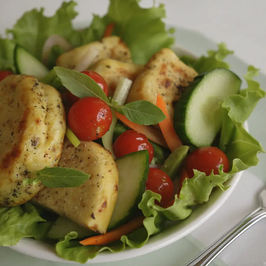 Veg Diet Salad (close up view) – pure veg from Mohit Bakery