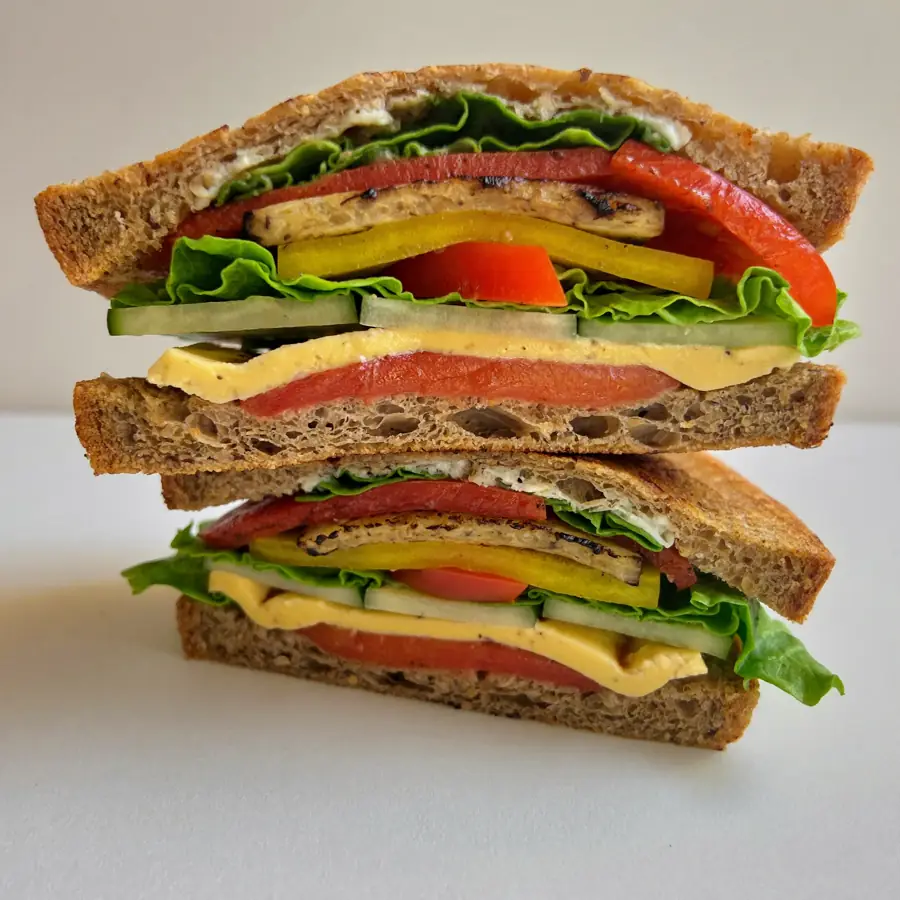 Veg Double Layer Sandwich (close up view) – pure veg from Mohit Bakery