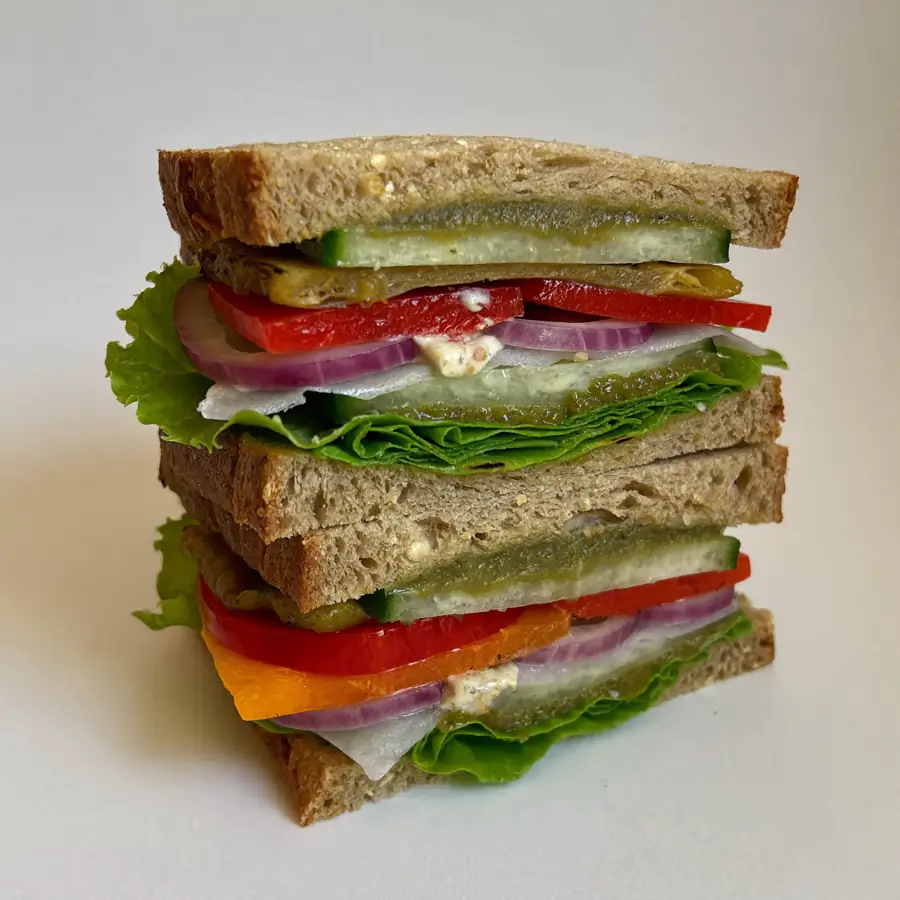 Veg Double Layer Sandwich (inside view) – pure veg from Mohit Bakery