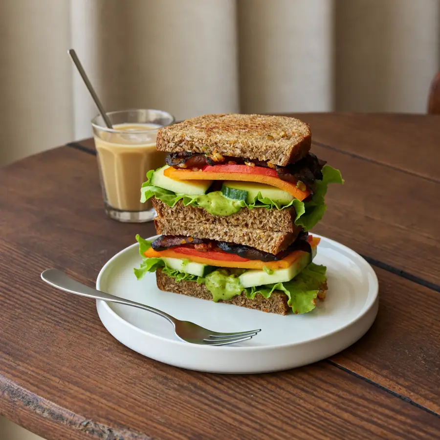 Veg Double Layer Sandwich (served view) – pure veg from Mohit Bakery