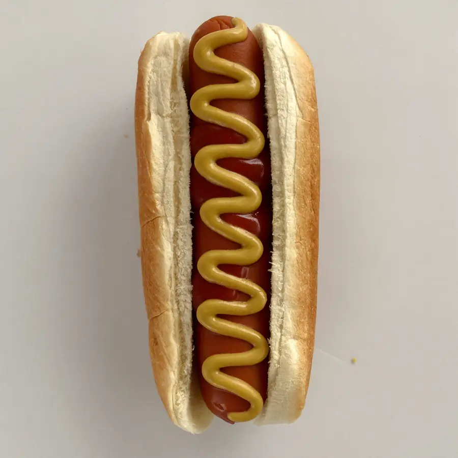 Veg Hot Dog (top view) – pure veg from Mohit Bakery