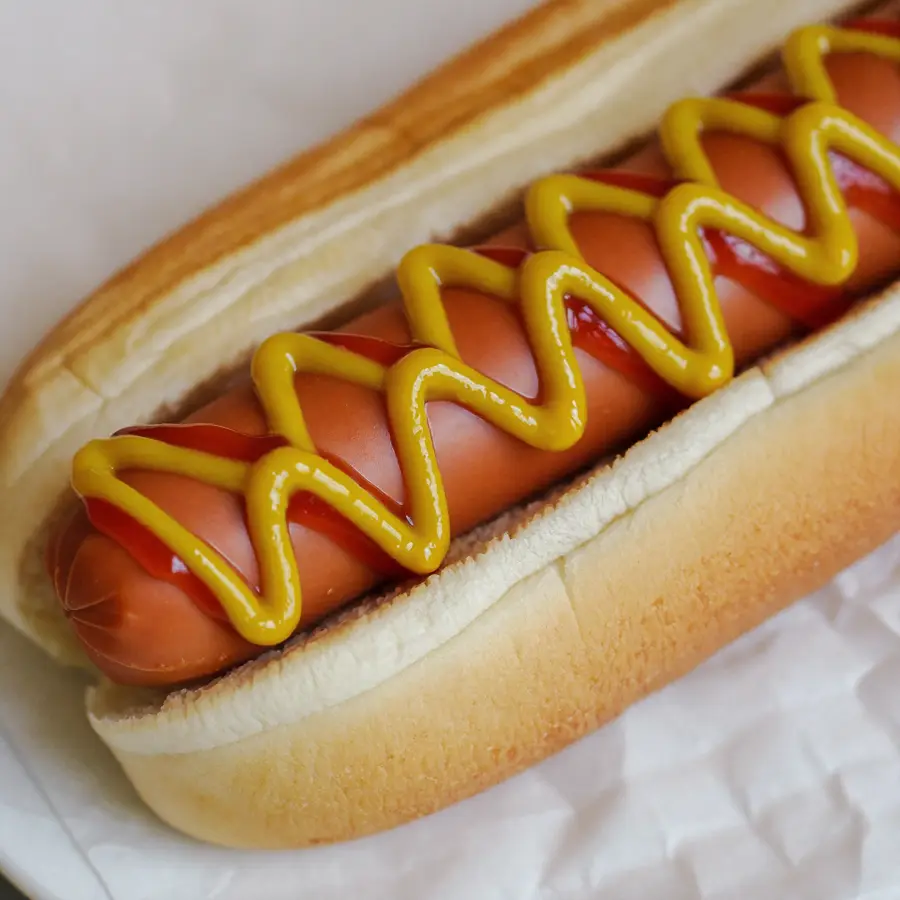 Veg Hot Dog (close up view) – pure veg from Mohit Bakery