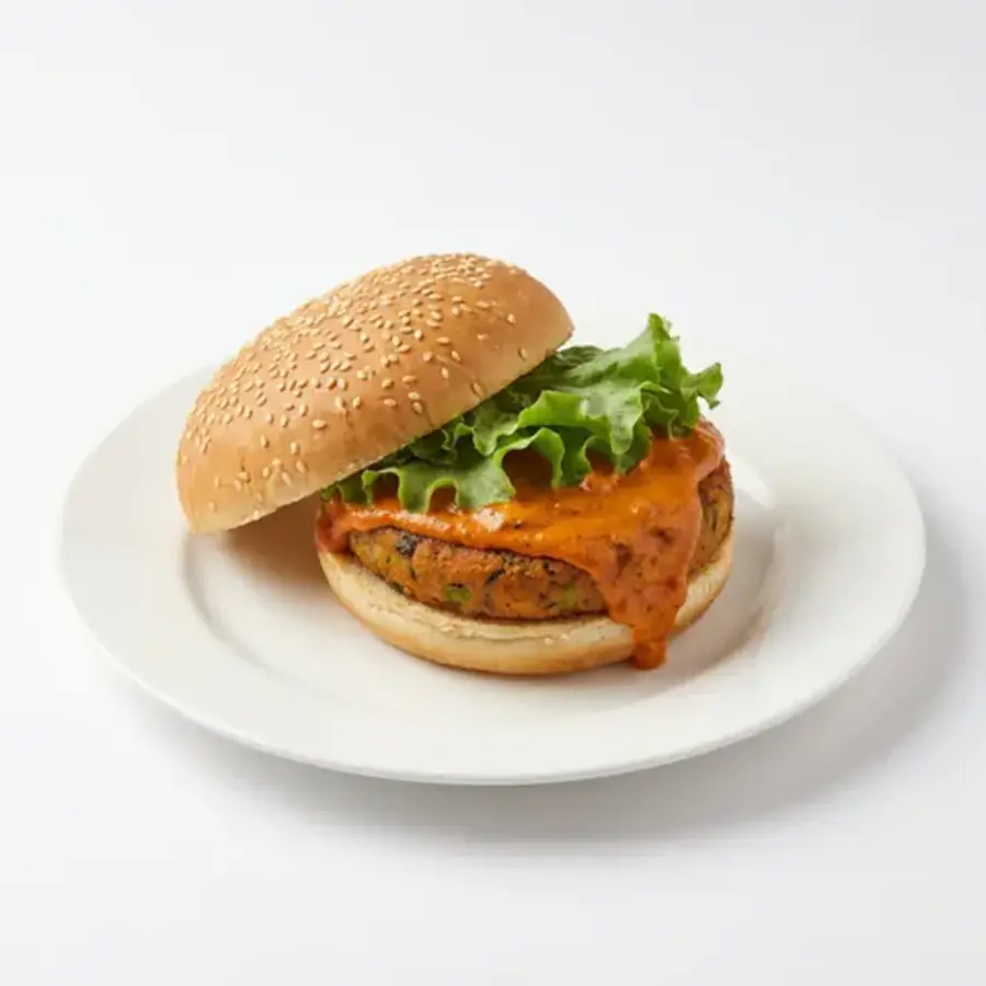 Veg Makhani Burger (classic view) – pure veg from Mohit Bakery