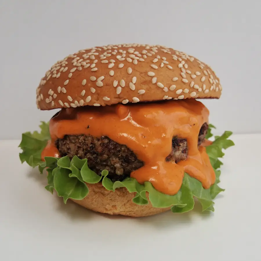 Veg Makhani Burger (front view) – pure veg from Mohit Bakery