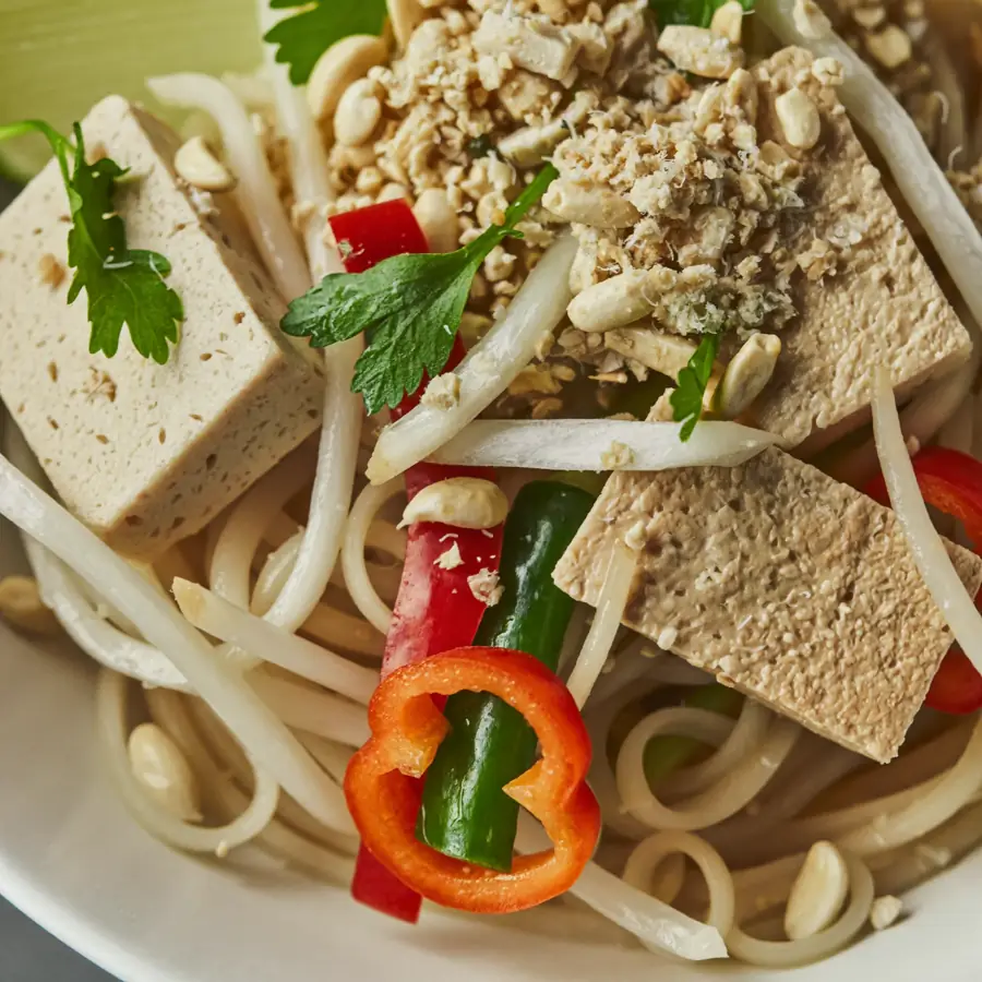 Veg Pad Thai Noodle(veg) (close up view) – pure veg from Mohit Bakery