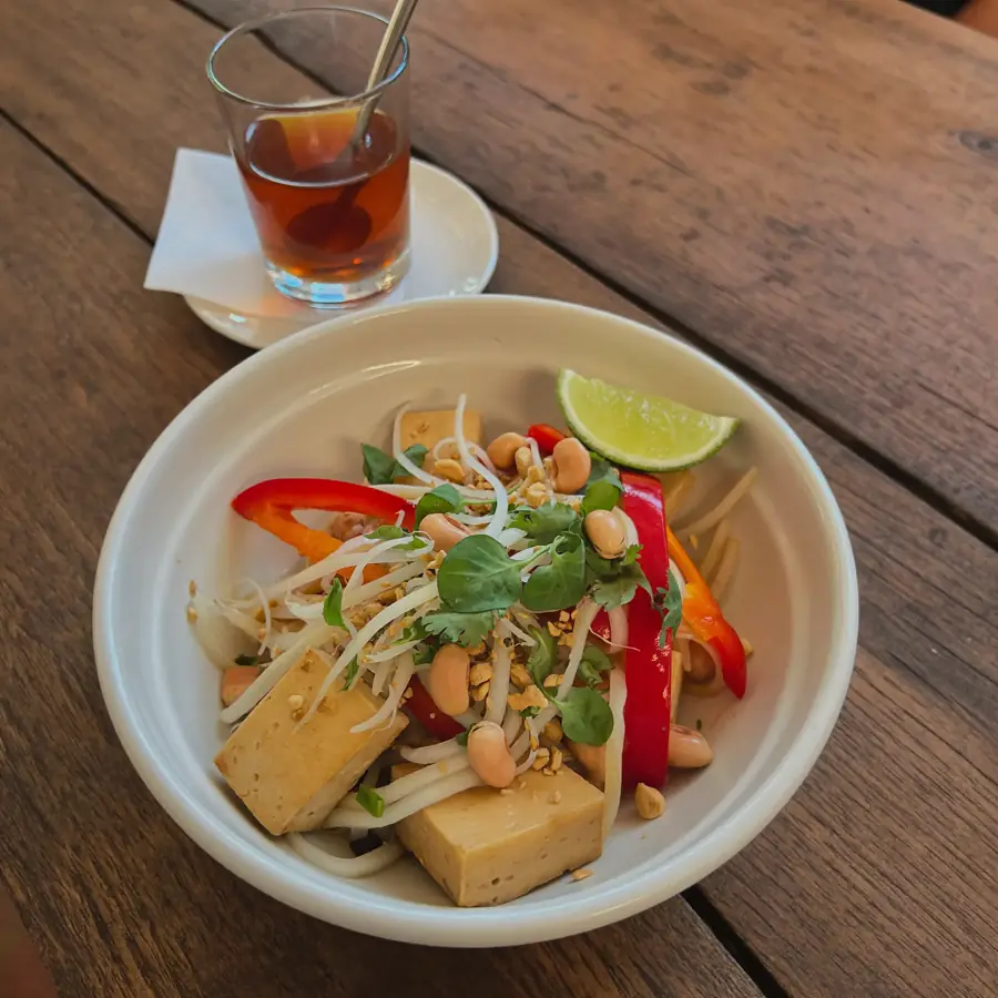 Veg Pad Thai Noodle(veg) (served view) – pure veg from Mohit Bakery