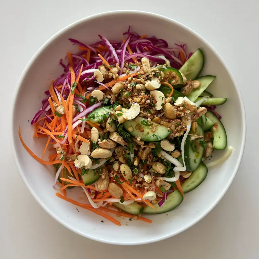 Vegan Thai Salad (top view) – pure veg from Mohit Bakery