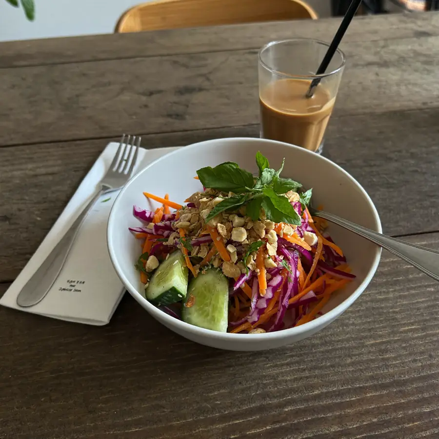 Vegan Thai Salad (served view) – pure veg from Mohit Bakery