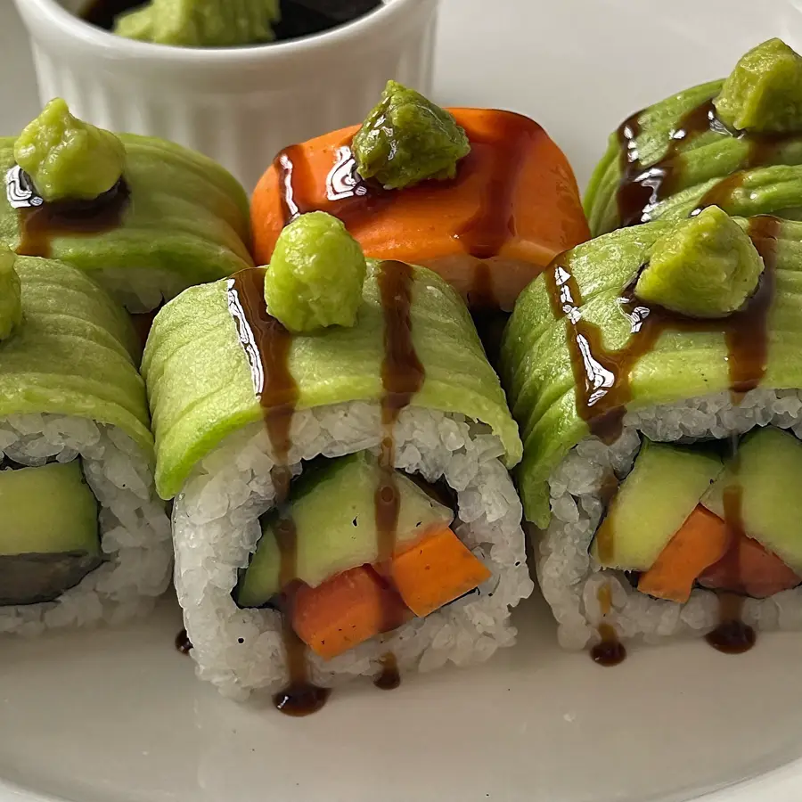 Veggie Sushi (close up view) – pure veg from Mohit Bakery