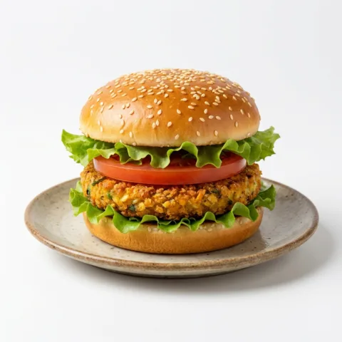 Veg Burger Bake – pure veg from Mohit Bakery, Delhi