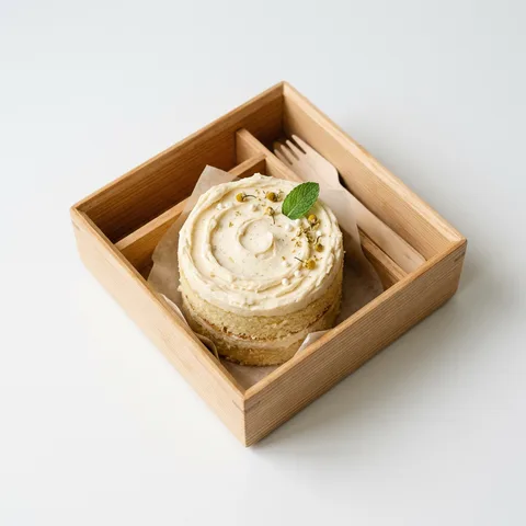 Vanilla Bento – eggless cake from Mohit Bakery, Delhi