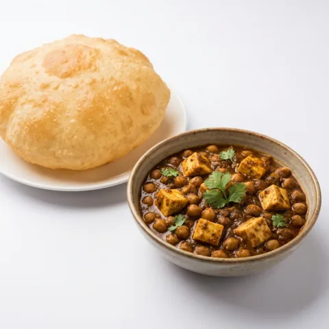 Paneer Chole Bhature – pure veg from Mohit Bakery, Delhi
