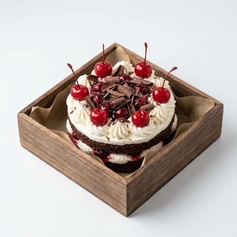 Black Forest Bento – eggless cake from Mohit Bakery, Delhi