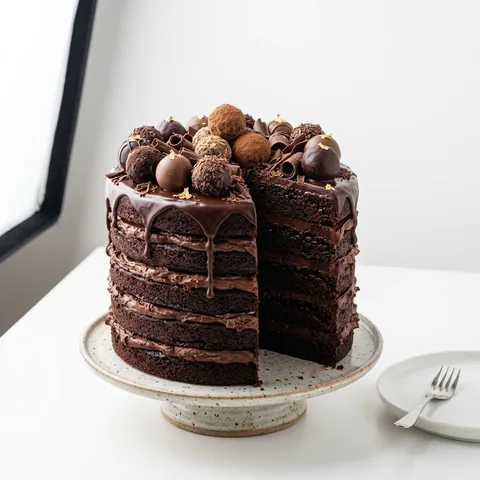 Chocolate Truffle Cake – eggless cake from Mohit Bakery, Delhi