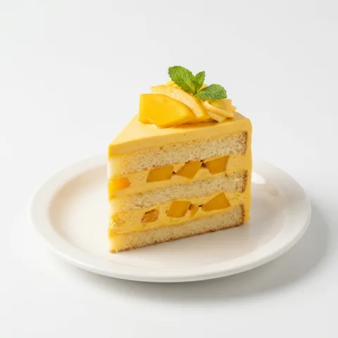 Mango Pastry – eggless pastry from Mohit Bakery, Delhi