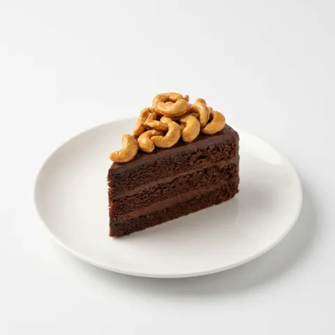 Chocolate Cashew Nut Pastry – eggless pastry from Mohit Bakery, Delhi