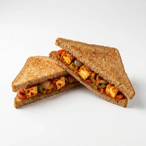 Brown Paneer Tikka Sandwich – pure veg from Mohit Bakery, Delhi